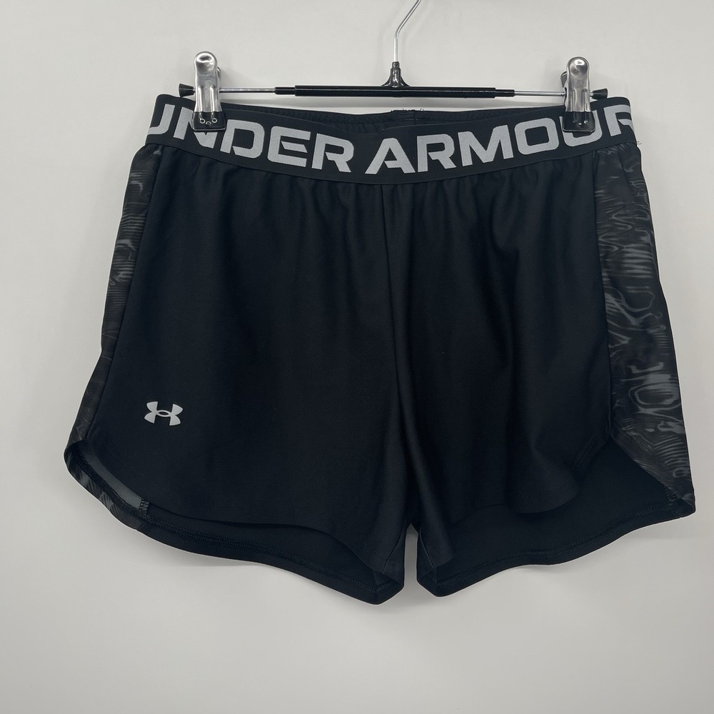 Under Armour Small‎ Athletic Shorts Womens Black Loose Fit Elastic Waistband